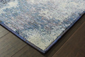 Oriental Weavers Evolution 8000B Navy/ Ivory Area Rug Corner