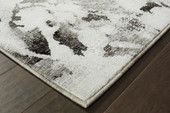 Oriental Weavers Evolution 8035B Charcoal/ White Area Rug Corner