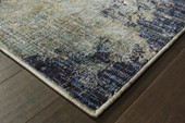 Oriental Weavers Evolution 8049B Navy/ Blue Area Rug Corner