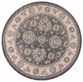 Kas Avalon 5608 Grey/Ivory Kashan Round Area Rug Kas Avalon 5608 Grey/Ivory Kashan Round Area Rug