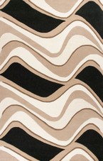 Kas Eternity 1071 Black/Beige Waves Area Rug Kas Eternity 1071 Black/Beige Waves Area Rug