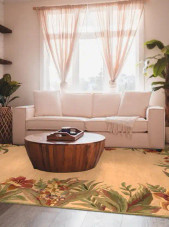 Kas Sparta 3151 Ivory Rainforest Area Rug Room Scene Kas Sparta 3151 Ivory Rainforest Area Rug Room Scene