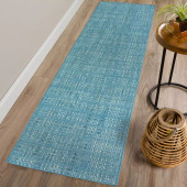 Dalyn Nepal NL100 Denim Runner Area Rug Room Scene