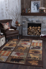 Americana 6568 Multi Area Rug Room Scene Americana 6568 Multi Area Rug Room Scene