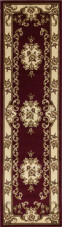 Corinthian 5308 Red/Ivory Aubusson Runner Area Rug Corinthian 5308 Red/Ivory Aubusson Runner Area Rug