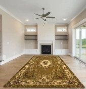 Corinthian 5309 Beige/Ivory Aubusson Area Rug Room Scene Corinthian 5309 Beige/Ivory Aubusson Area Rug Room Scene