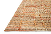 Loloi Beacon BU-02 Tangerine Area Rug Angle Loloi Beacon BU-02 Tangerine Area Rug Angle