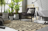 Loloi Enchant EN-28 Ivory/Dark Brown Area Rug Room Scene Loloi Enchant EN-28 Ivory/Dark Brown Area Rug Room Scene