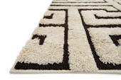 Loloi Enchant EN-28 Ivory/Dark Brown Area Rug Angle