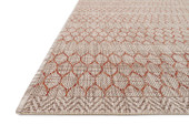Loloi Isle IE-01 Beige/Rust Area Rug Angle Loloi Isle IE-01 Beige/Rust Area Rug Angle