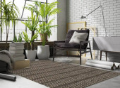 Loloi Isle IE-01 Black/Grey Area Rug Room Scene Loloi Isle IE-01 Black/Grey Area Rug Room Scene