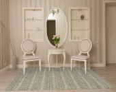 Loloi Isle IE-01 Grey/Teal Area Rug Room Scene Loloi Isle IE-01 Grey/Teal Area Rug Room Scene