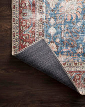 Loloi II Loren LQ-01 Blue Brick Area Rug Back Loloi II Loren LQ-01 Blue Brick Area Rug Back