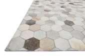 Loloi Promenade PO-02 Grey Area Rug Angle Loloi Promenade PO-02 Grey Area Rug Angle