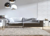 Loloi Tatum TW-05 Natural/Sky Area Rug Room Scene Loloi Tatum TW-05 Natural/Sky Area Rug Room Scene