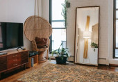 Loloi Victoria VK-01 Walnut/Multi Area Rug Room Scene Loloi Victoria VK-01 Walnut/Multi Area Rug Room Scene