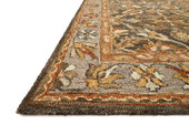 Loloi Victoria VK-06 Dk Taupe/Grey Area Rug Angle Loloi Victoria VK-06 Dk Taupe/Grey Area Rug Angle