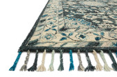 Loloi Zharah ZR-02 Teal/Grey Area Rug Angle Loloi Zharah ZR-02 Teal/Grey Area Rug Angle