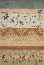 Nourison Contour CON10 Green Area Rug