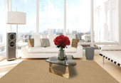 Monaco Sisal MC100 Sandstone Area Rug by Dalyn Room Scene Monaco Sisal MC100 Sandstone Area Rug by Dalyn Room Scene