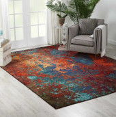 Nourison Celestial CES08 Atlantic Area Rug Room Scene Nourison Celestial CES08 Atlantic Area Rug Room Scene