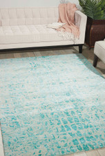 Nourison Gemstone GEM06 Jade Area Rug Room Scene Nourison Gemstone GEM06 Jade Area Rug Room Scene