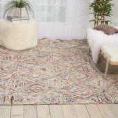 Nourison Interlock ITL01 Multicolor Area Rug Room Scene Nourison Interlock ITL01 Multicolor Area Rug Room Scene