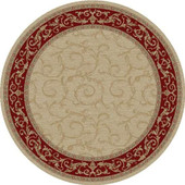 Jewel European 4392 Veronica Ivory Round Area Rug by Concord Global Trading