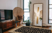Jewel European 4393 Veronica Black Area Rug by Concord Global Trading Room Scene Jewel European 4393 Veronica Black Area Rug by Concord Global Trading Room Scene