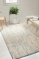Nourison Nepal NEP11 Ivory Blue Area Rug Room Scene