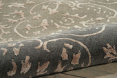Nourison Opaline OPA13 Charcoal Area Rug Texture Nourison Opaline OPA13 Charcoal Area Rug Texture