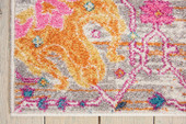 Nourison Passion PSN01 Silver Area Rug Corner Nourison Passion PSN01 Silver Area Rug Corner