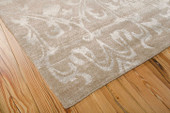 Nourison Silk Shadows SHA03 Light Gold Area Rug Corner