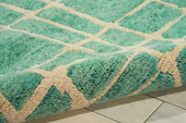 Nourison Tahoe Modern MTA03 Turqois Green Area Rug Texture