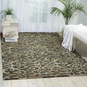 Nourison Tahoe Modern MTA05 Charcoal Area Rug Room Scene Nourison Tahoe Modern MTA05 Charcoal Area Rug Room Scene