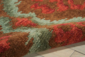 Nourison Tahoe Modern MTA06 Brown/Red Area Rug Texture