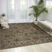 Nourison Timeless TML12 Taupe Area Rug Room Scene Nourison Timeless TML12 Taupe Area Rug Room Scene