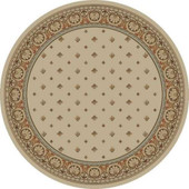 Ankara Classic 6302 Ivory Round Area Rug by Concord Global Trading