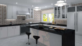 CS94 Cascade Mosaic Tile Room Scene CS94 Cascade Mosaic Tile Room Scene