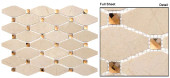 IS4 Imperial Royal Egret Mosaic Tile Product Image IS4 Imperial Royal Egret Mosaic Tile Product Image