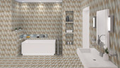CHS216 Chandelier Seaside Cliffs Mosaic Tile CHS216 Chandelier Seaside Cliffs Mosaic Tile