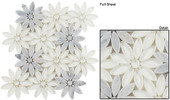 BQT675 Bouquette Daisy Field Mosaic Tile BQT675 Bouquette Daisy Field Mosaic Tile