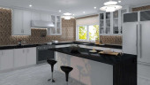 TS901 Tranquil Coffee & Cream Mosaic Tile Room Scene TS901 Tranquil Coffee & Cream Mosaic Tile Room Scene