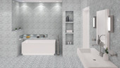 BFS101 Bubble White Dove Mosaic Tile BFS101 Bubble White Dove Mosaic Tile