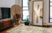 Loloi Millennium MV-05 Ivory/Grey Area Rug Room Scene Loloi Millennium MV-05 Ivory/Grey Area Rug Room Scene