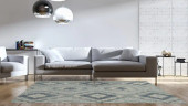 Loloi Tatum TW-01 Slate/Silver Area Rug Room Scene Loloi Tatum TW-01 Slate/Silver Area Rug Room Scene