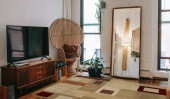 Soho 6101 Beige Area Rug - Modern Design Room Scene Soho 6101 Beige Area Rug - Modern Design Room Scene
