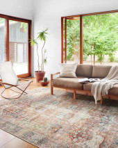Loloi II Loren LQ-14 Brick Multi Area Rug - Carpetmart.com