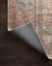 Loloi II Loren LQ-15 Terracotta Sky Area Rug Back Loloi II Loren LQ-15 Terracotta Sky Area Rug Back