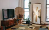 Soho 6106 Blue Area Rug - Modern Design Room Scene Soho 6106 Blue Area Rug - Modern Design Room Scene